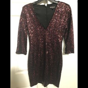 Express sequin dress